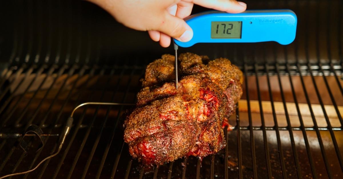 Check the Pork Shoulder Internal Temperature