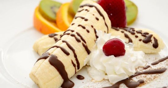 Grilled Banana Split