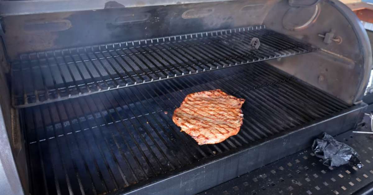 sear the flank steak