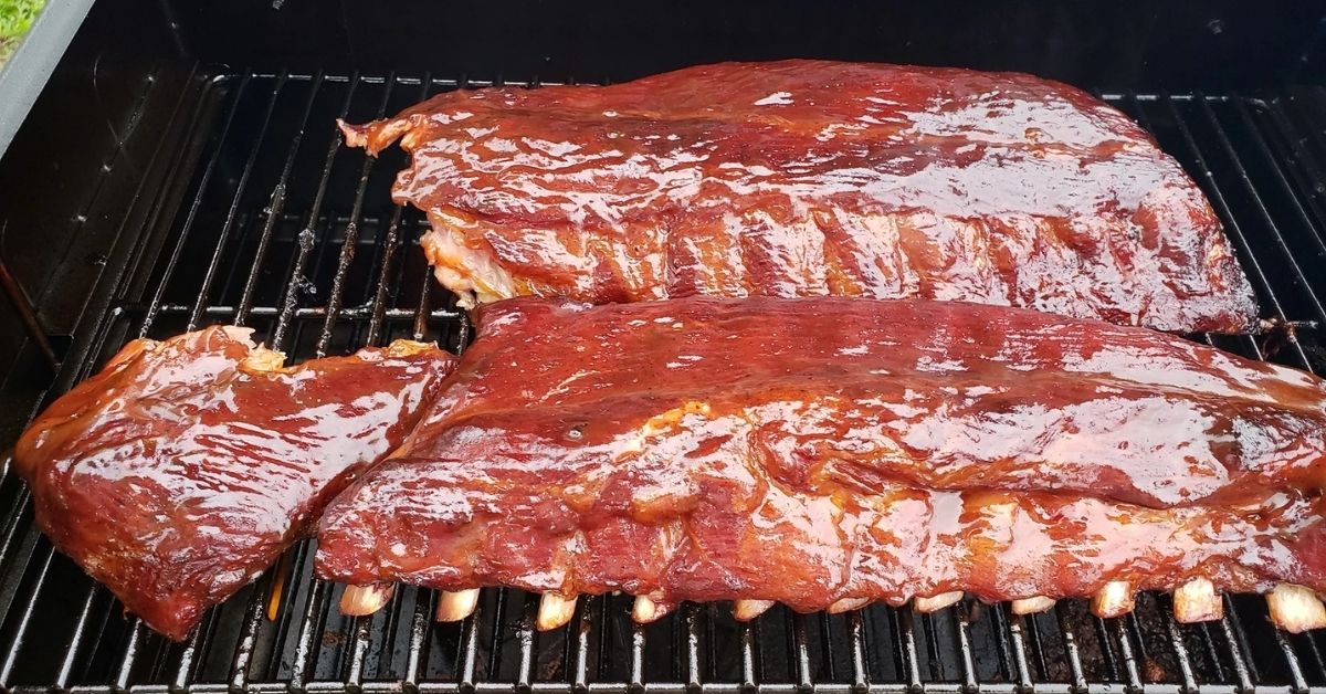 smoking ribs