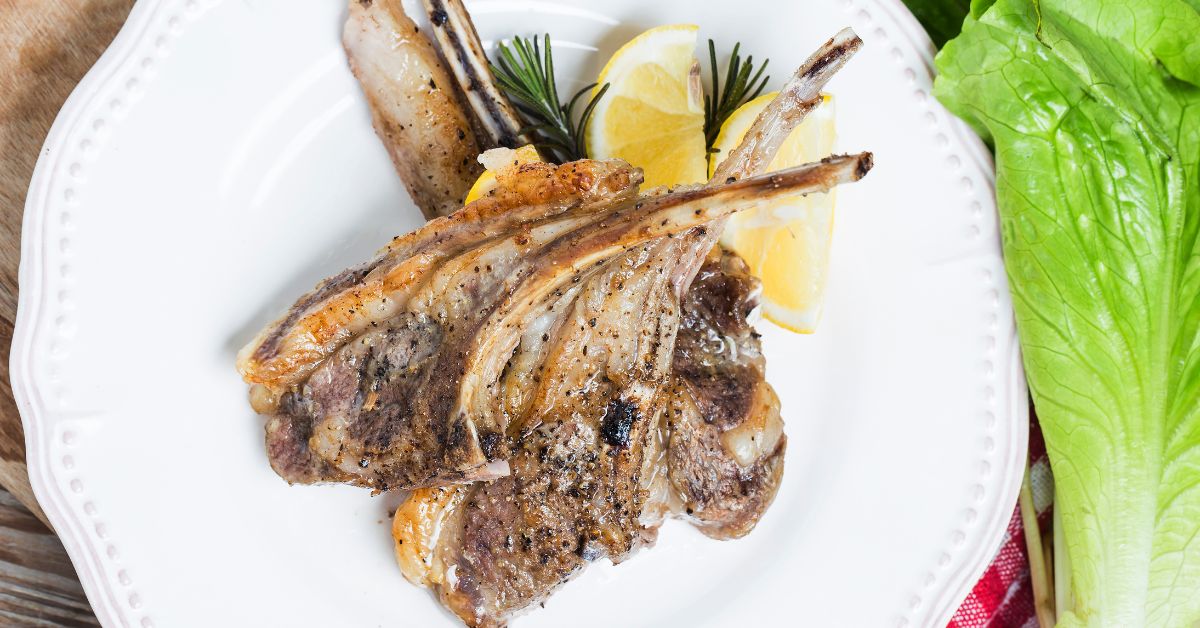 grilled rack of lamb