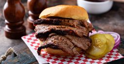 smoked brisket sandwich