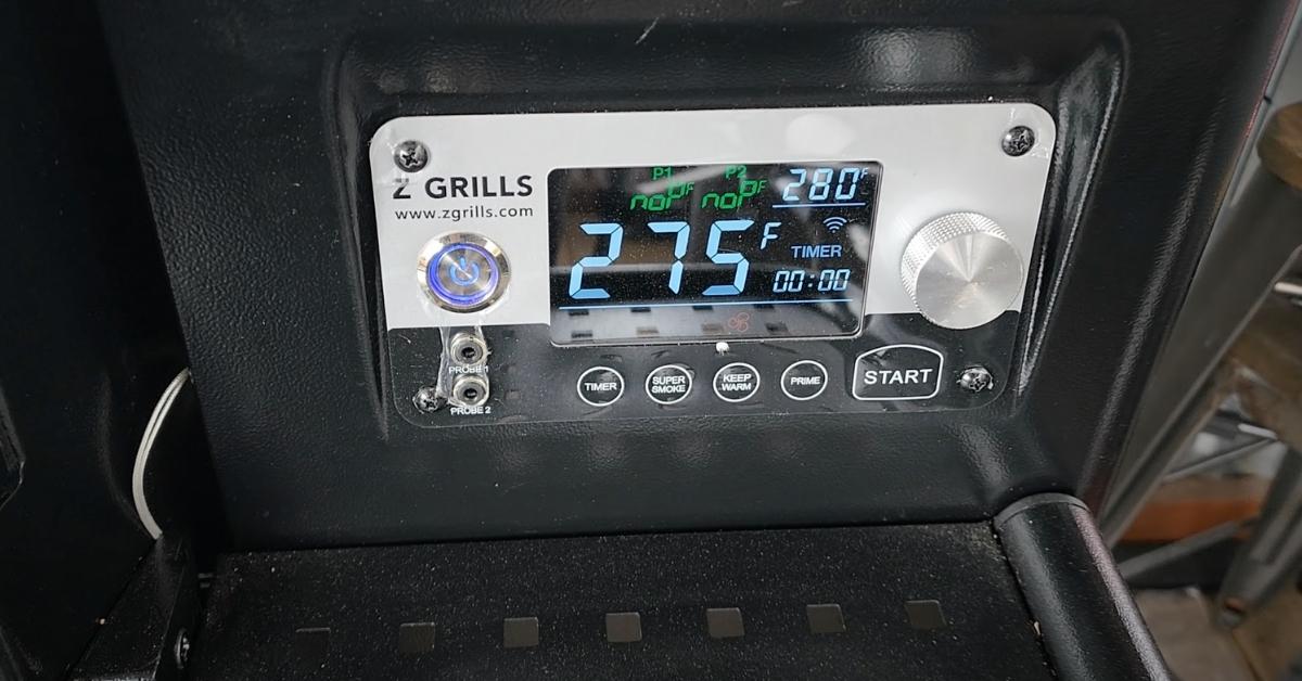 Preheat the Z Grills Smoker to 275°F